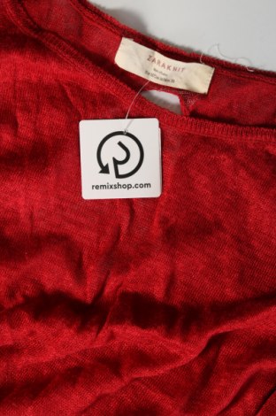 Damenpullover Zara Knitwear, Größe M, Farbe Rot, Preis 9,99 €