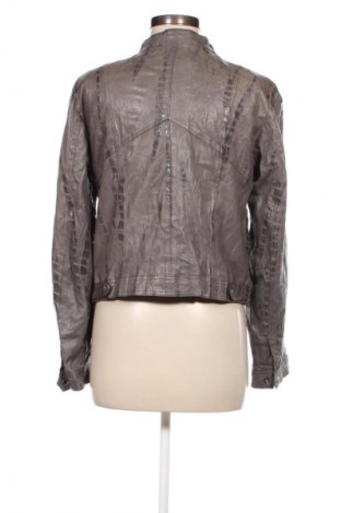 Damen Lederjacke, Größe M, Farbe Grau, Preis € 34,49