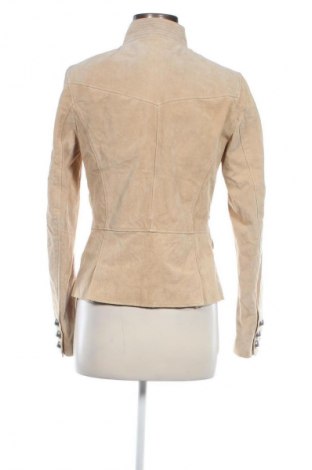 Damen Lederjacke, Größe M, Farbe Beige, Preis 27,49 €