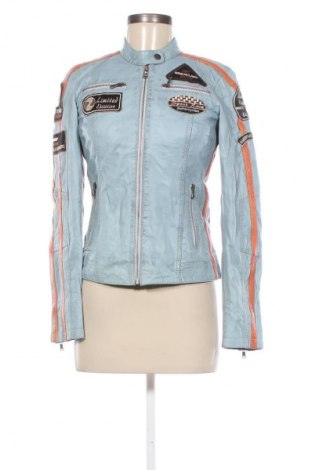 Damen Lederjacke, Größe S, Farbe Blau, Preis € 37,99