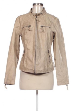 Damen Lederjacke, Größe L, Farbe Beige, Preis 14,99 €