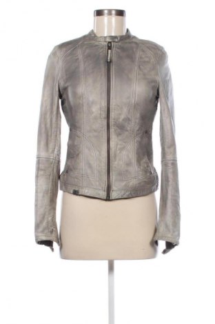 Damen Lederjacke, Größe S, Farbe Grau, Preis € 46,99