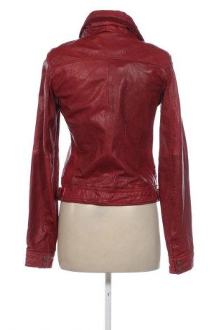 Damen Lederjacke Bershka, Größe S, Farbe Rot, Preis 94,27 €