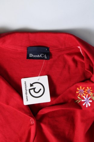 Damski żakiet Denim&Co., Rozmiar L, Kolor Czerwony, Cena 38,99 zł