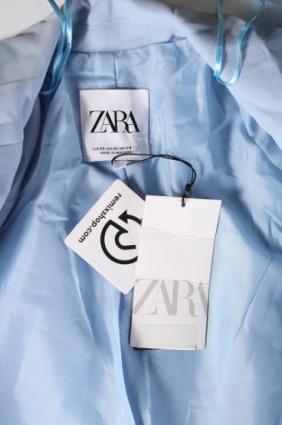 Дамско сако Zara, Размер XS, Цвят Син, Цена 54,49 лв.