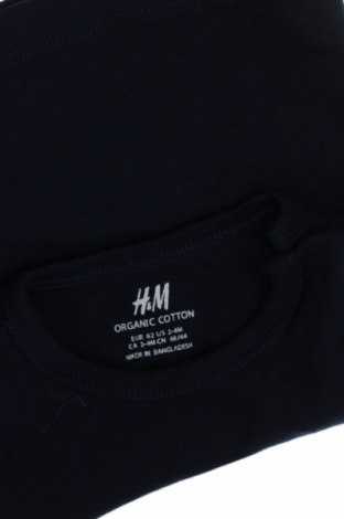 Детска блуза H&M, Размер 3-6m/ 62-68 см, Цвят Син, Цена 4,99 лв.