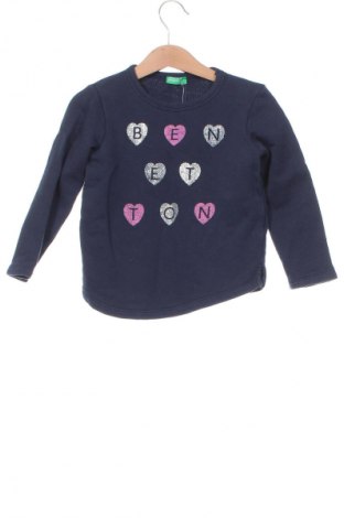 Bluză pentru copii United Colors Of Benetton, Mărime 2-3y/ 98-104 cm, Culoare Albastru, Preț 23,99 Lei