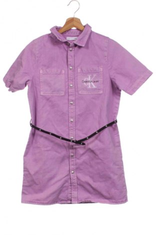 Kinderkleid Calvin Klein Jeans, Größe 11-12y/ 152-158 cm, Farbe Lila, Preis € 73,99