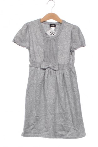 Kinderkleid H&M, Größe 6-7y/ 122-128 cm, Farbe Silber, Preis 5,99 €