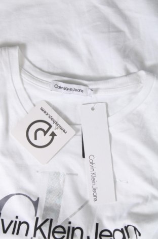 Dziecięcy T-shirt Calvin Klein Jeans, Rozmiar 13-14y/ 164-168 cm, Kolor Biały, Cena 109,99 zł