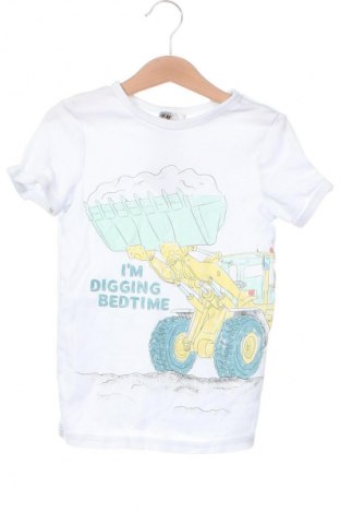 Dziecięcy T-shirt H&M, Rozmiar 6-7y/ 122-128 cm, Kolor Biały, Cena 17,99 zł