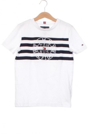 Dziecięcy T-shirt Tommy Hilfiger, Rozmiar 7-8y/ 128-134 cm, Kolor Biały, Cena 156,99 zł