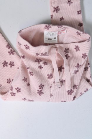 Dziecięce legginsy Zara, Rozmiar 12-18m/ 80-86 cm, Kolor Różowy, Cena 19,99 zł