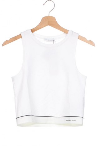 Maiou pentru copii Calvin Klein Jeans, Mărime 14-15y/ 168-170 cm, Culoare Alb, Preț 161,99 Lei