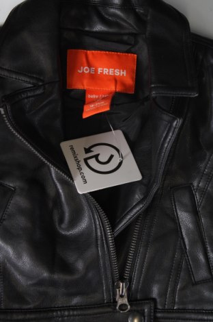 Kinder Lederjacke Joe Fresh, Größe 18-24m/ 86-98 cm, Farbe Schwarz, Preis € 20,99