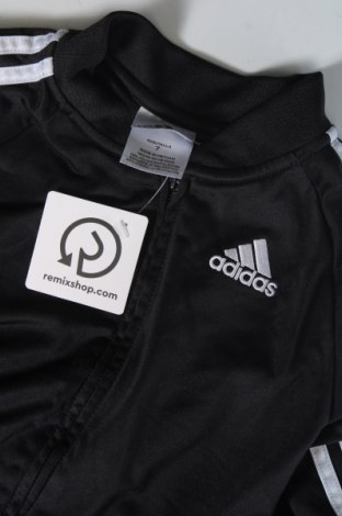 Детско спортно горнище Adidas, Размер 6-7y/ 122-128 см, Цвят Черен, Цена 26,99 лв.