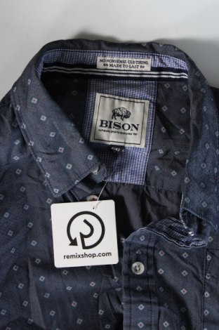 Herrenhemd Bison, Größe L, Farbe Blau, Preis € 9,99