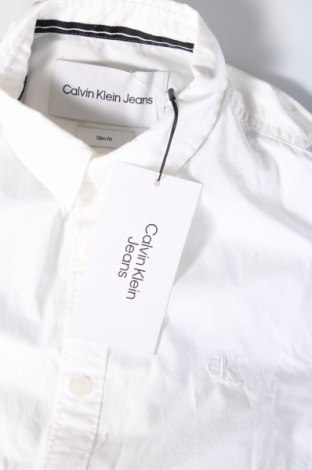 Мъжка риза Calvin Klein Jeans, Размер M, Цвят Бял, Цена 156,49 лв.