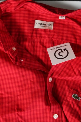 Мъжка риза Lacoste, Размер XL, Цвят Червен, Цена 68,49 лв.