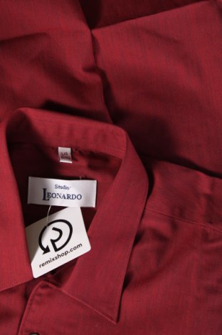 Herrenhemd Studio Leonardo, Größe L, Farbe Rot, Preis € 7,49