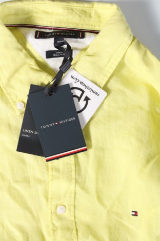 Męska koszula Tommy Hilfiger, Rozmiar XL, Kolor Żółty, Cena 378,99 zł