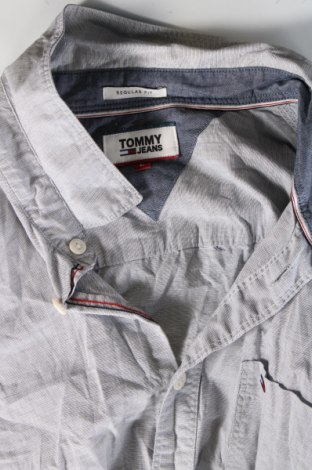 Ανδρικό πουκάμισο Tommy Jeans, Μέγεθος L, Χρώμα Γκρί, Τιμή 19,99 €