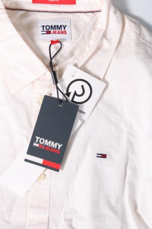 Męska koszula Tommy Jeans, Rozmiar L, Kolor ecru, Cena 286,99 zł