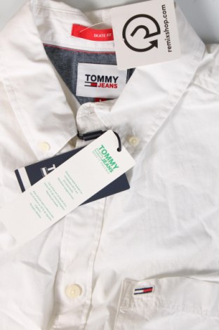 Męska koszula Tommy Jeans, Rozmiar L, Kolor Biały, Cena 447,99 zł