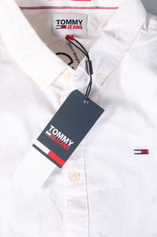 Męska koszula Tommy Jeans, Rozmiar L, Kolor Biały, Cena 476,99 zł