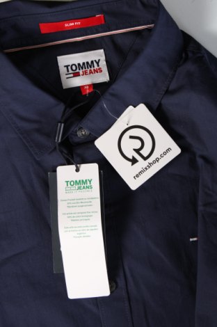 Cămașă de bărbați Tommy Jeans, Mărime XL, Culoare Albastru, Preț 490,99 Lei