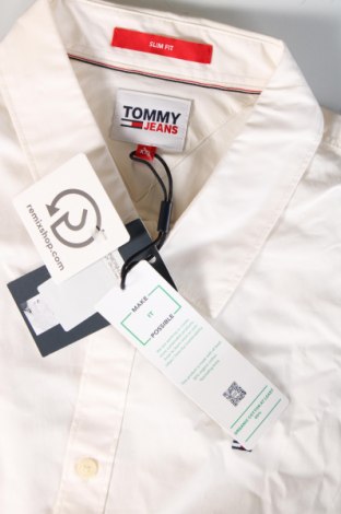 Męska koszula Tommy Jeans, Rozmiar XXL, Kolor ecru, Cena 310,99 zł