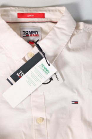 Мъжка риза Tommy Jeans, Размер M, Цвят Бял, Цена 52,99 лв.