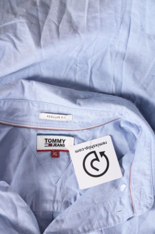 Męska koszula Tommy Jeans, Rozmiar XL, Kolor Niebieski, Cena 198,99 zł