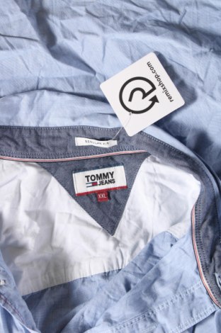 Męska koszula Tommy Jeans, Rozmiar XXL, Kolor Niebieski, Cena 189,99 zł