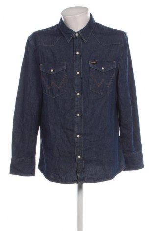 Herrenhemd Wrangler, Größe L, Farbe Blau, Preis 19,49 €