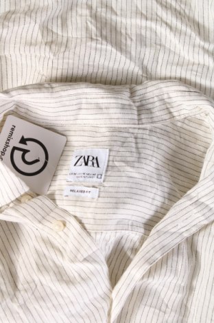 Мъжка риза Zara, Размер M, Цвят Бежов, Цена 11,99 лв.