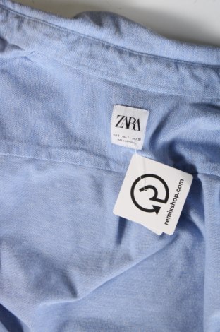 Мъжка риза Zara, Размер S, Цвят Син, Цена 15,99 лв.