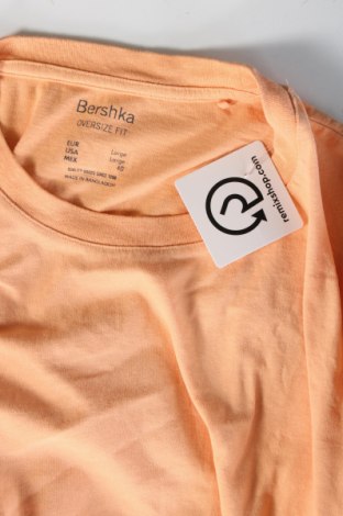 Męski T-shirt Bershka, Rozmiar L, Kolor Pomarańczowy, Cena 26,99 zł