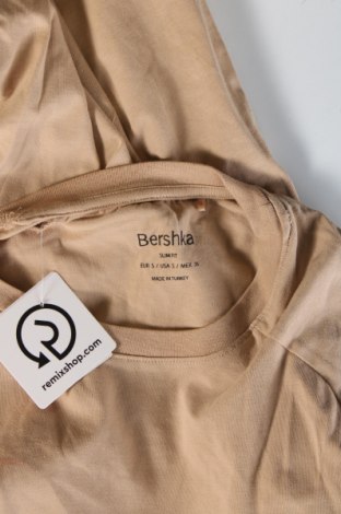 Мъжка тениска Bershka, Размер S, Цвят Бежов, Цена 34,53 лв.