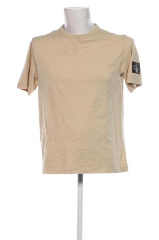 Ανδρικό t-shirt Calvin Klein Jeans, Μέγεθος M, Χρώμα  Μπέζ, Τιμή 33,49 €