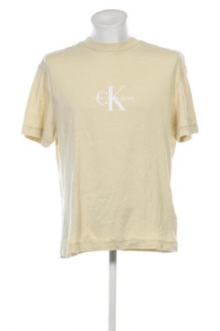 Herren T-Shirt Calvin Klein Jeans, Größe XS, Farbe Beige, Preis 31,99 €