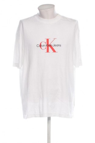 Herren T-Shirt Calvin Klein Jeans, Größe XL, Farbe Weiß, Preis € 37,99