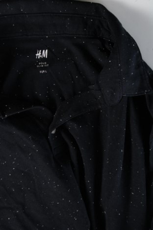 Мъжка тениска H&M, Размер L, Цвят Черен, Цена 13,99 лв.