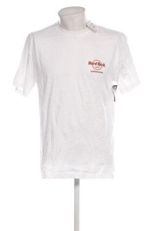 Męski T-shirt Hard Rock Cafe, Rozmiar L, Kolor Biały, Cena 81,99 zł