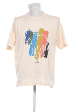 Herren T-Shirt PS by Paul Smith, Größe XXL, Farbe Ecru, Preis € 30,18