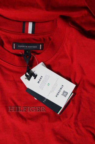 Pánské tričko  Tommy Hilfiger, Velikost M, Barva Červená, Cena  789,00 Kč