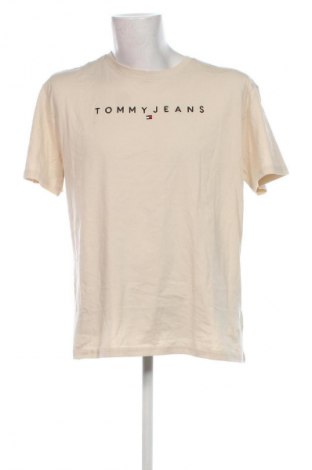 Herren T-Shirt Tommy Jeans, Größe L, Farbe Beige, Preis 57,49 €