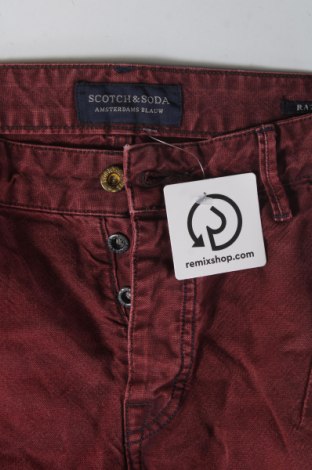 Мъжки дънки Scotch & Soda, Размер S, Цвят Червен, Цена 96,49 лв.