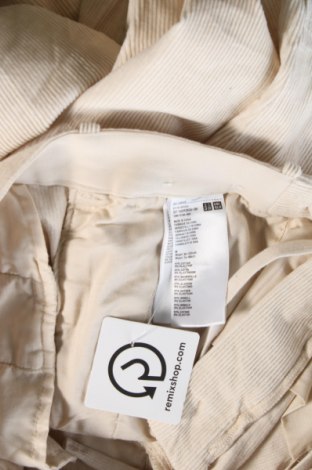 Pantaloni raiați de bărbați Uniqlo, Mărime M, Culoare Bej, Preț 55,99 Lei