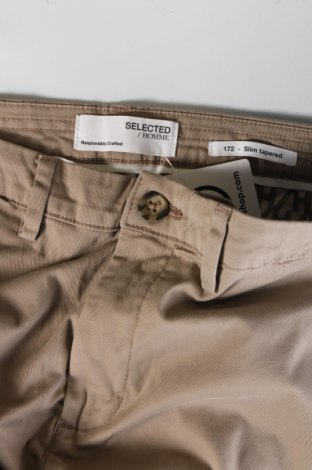 Pantaloni de bărbați Selected Homme, Mărime M, Culoare Bej, Preț 79,99 Lei